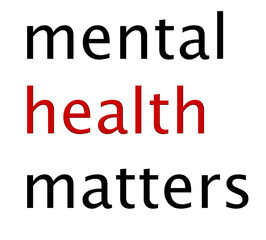 Mental health matters words design