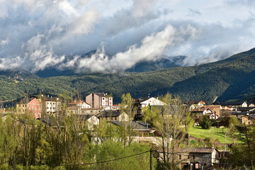 Obraz premium Spanien - Pyrenäen - Bellver de Cerdanya