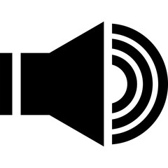 illustration vector icon of sound