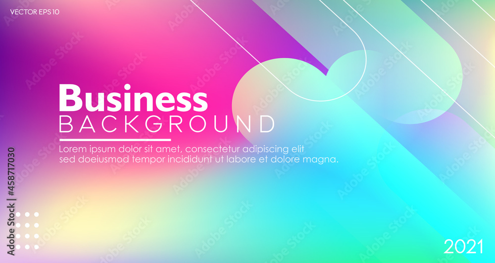 Poster abstract colorful gradient business background. modern dynamic concept presentation space and banner