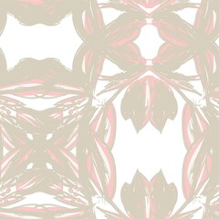 Symmetric Floral Seamless Pattern Design
