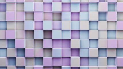 pastel colors wall with square planes texture