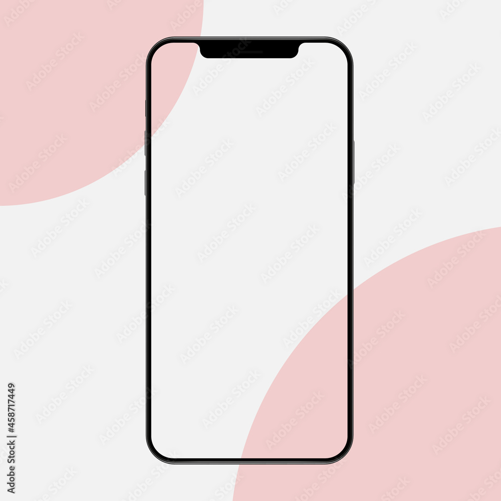 Poster smart phone vector drawing isolated transparent background