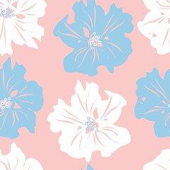 Fototapeta na wymiar Floral Seamless Pattern Design