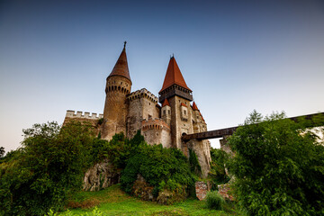 Fototapeta na wymiar The Hunedoara Castle in Romania 