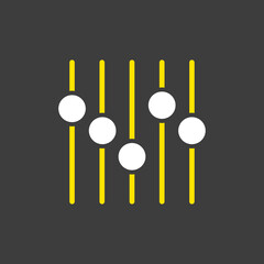 Equalizer vector icon. Music sound wave symbol