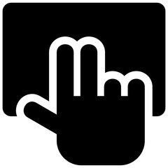 illustration vector icon of touchpad