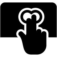 illustration vector icon of touchpad
