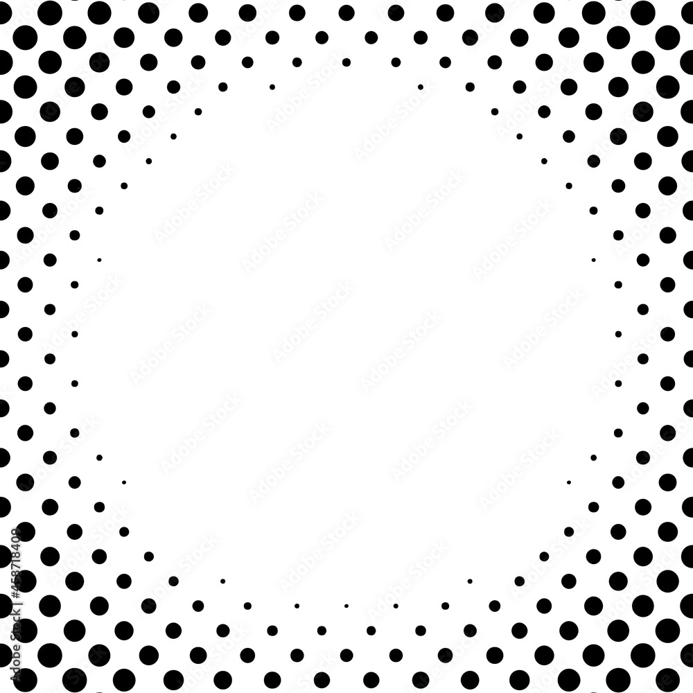Poster Vector halftone dots. Abstract dotted background vector