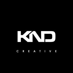 Obraz premium KND Letter Initial Logo Design Template Vector Illustration