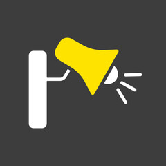 Loudspeaker or megaphone vector icon