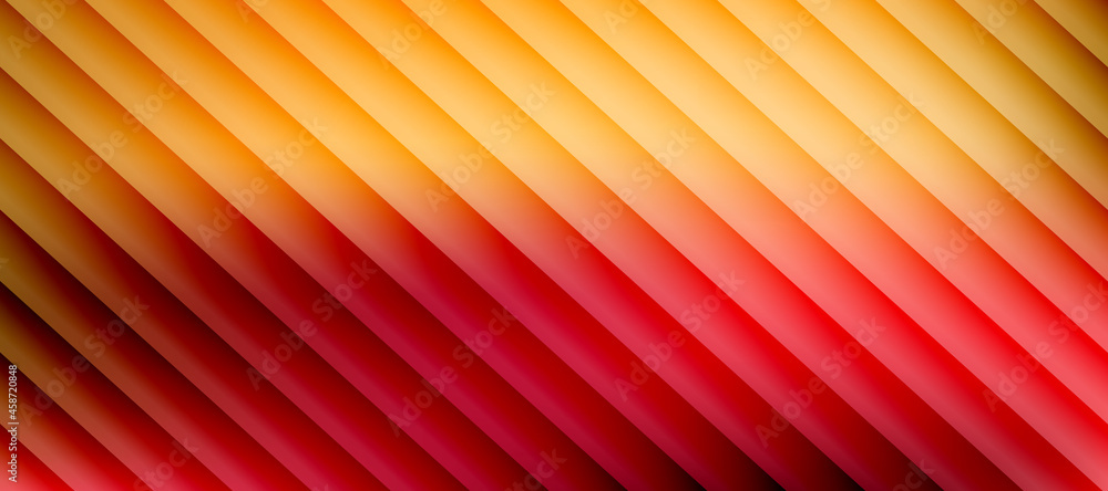 Poster abstract red and yellow monochrome stripe pattern design. minimal striped surface texture background