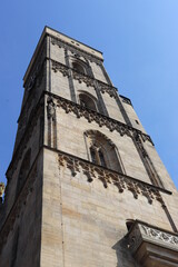 Fototapeta na wymiar Bamberg Kirche Obere Pfarre Turm Kirchturm