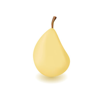 fresh pear illustration, three-dimensional vector design