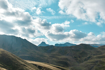 Ast&uacute;n ski resort seen in summer from the top of the slopes, with some of the highest peaks in the Spanish Pyrenees