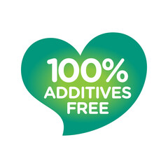 Additive free certified vector icon badge stamp