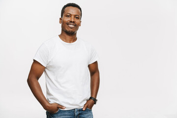 Portrait of a smiling mid aged african man