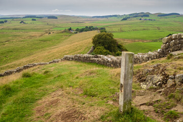 Fototapeta na wymiar Once Brewed on Hadrian's Wall Walk in Northumberland