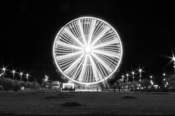 ferris wheel at night