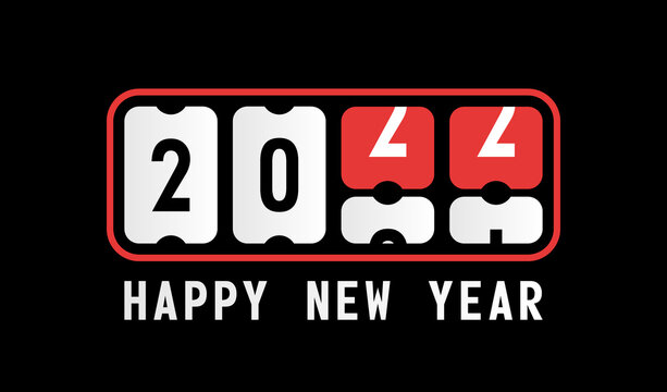 happy new year with 2022 scoreboard countdown. concept of flipboard numerical, celebrate 2022 calendar template. flat style trend modern design vector illustration.