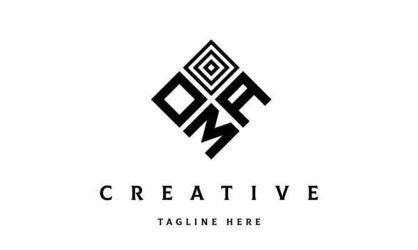 OAM rectangle three latter logo vector