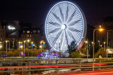 wheel at night