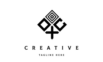 OCX rectangle three latter logo vector