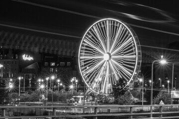 ferris wheel at night