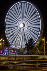 ferris wheel at night