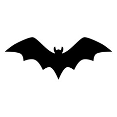 Halloween bat Black silhouette