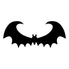 Halloween bat Black silhouette