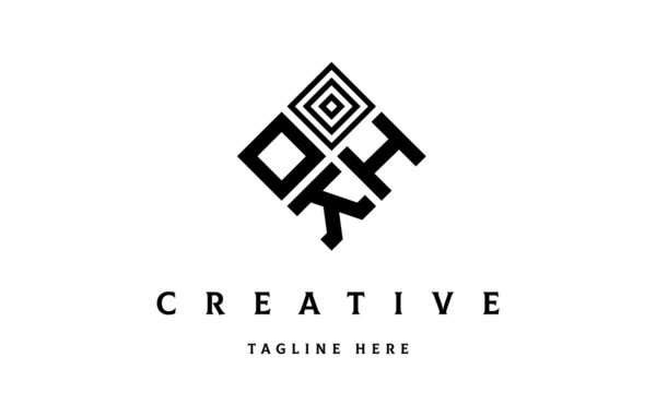 OHK rectangle three latter logo vector