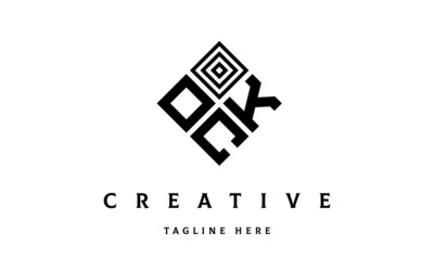 OKC rectangle three latter logo vector