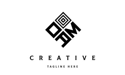 OMA rectangle three latter logo vector