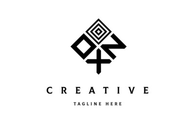 OZX rectangle three latter logo vector