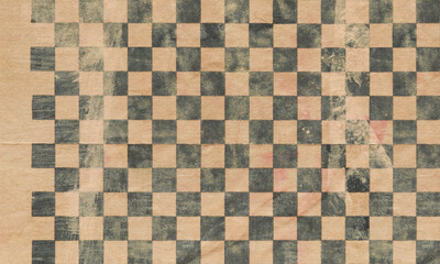 Old paper with checkerboard pattern, texture background