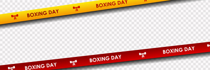 Boxing Day. Realistic boxes for gifts, vector