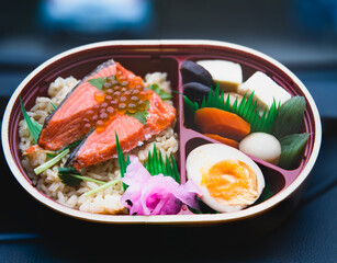 サケとイクラのお弁当
