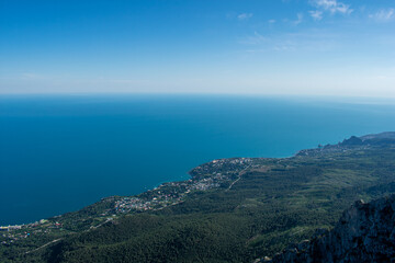 Fototapeta na wymiar panoramic views from Mount Ai-Petri. Crimea