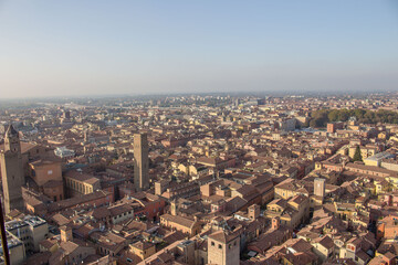View of Bologna City from Torre degli Asinelli