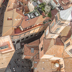 View of Bologna City from Torre degli Asinelli