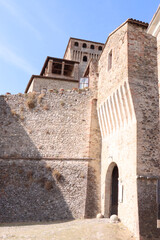 medieval castle of Torrechiara Parma Italy