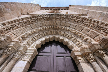 the entrance to the cathedral