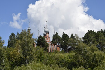 orthodox church on a hill