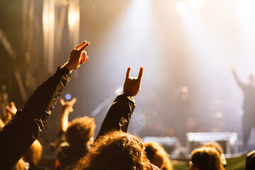 crowd at concert - summer music festival