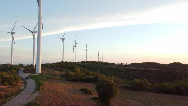 Can Rubi&oacute; wind farm in Igualada, Barcelona