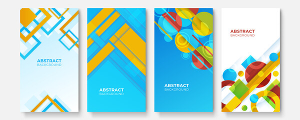 Abstract colorful geometric background