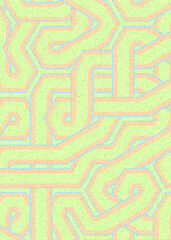 Fototapeta premium Colour Hexagon Tile Connection art background design illustration