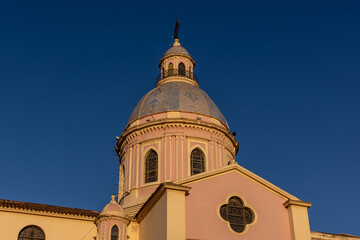 Catedral Basilica de Salta at the city park 'Plaza 9 de Julio' square July the 9th