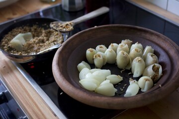stir vegetables